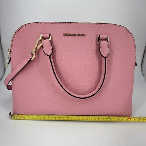 Michael Kors Bag Womens Large Cindy Leather LG Dome Purse Crossbody Satchel - Picture 15 of 16